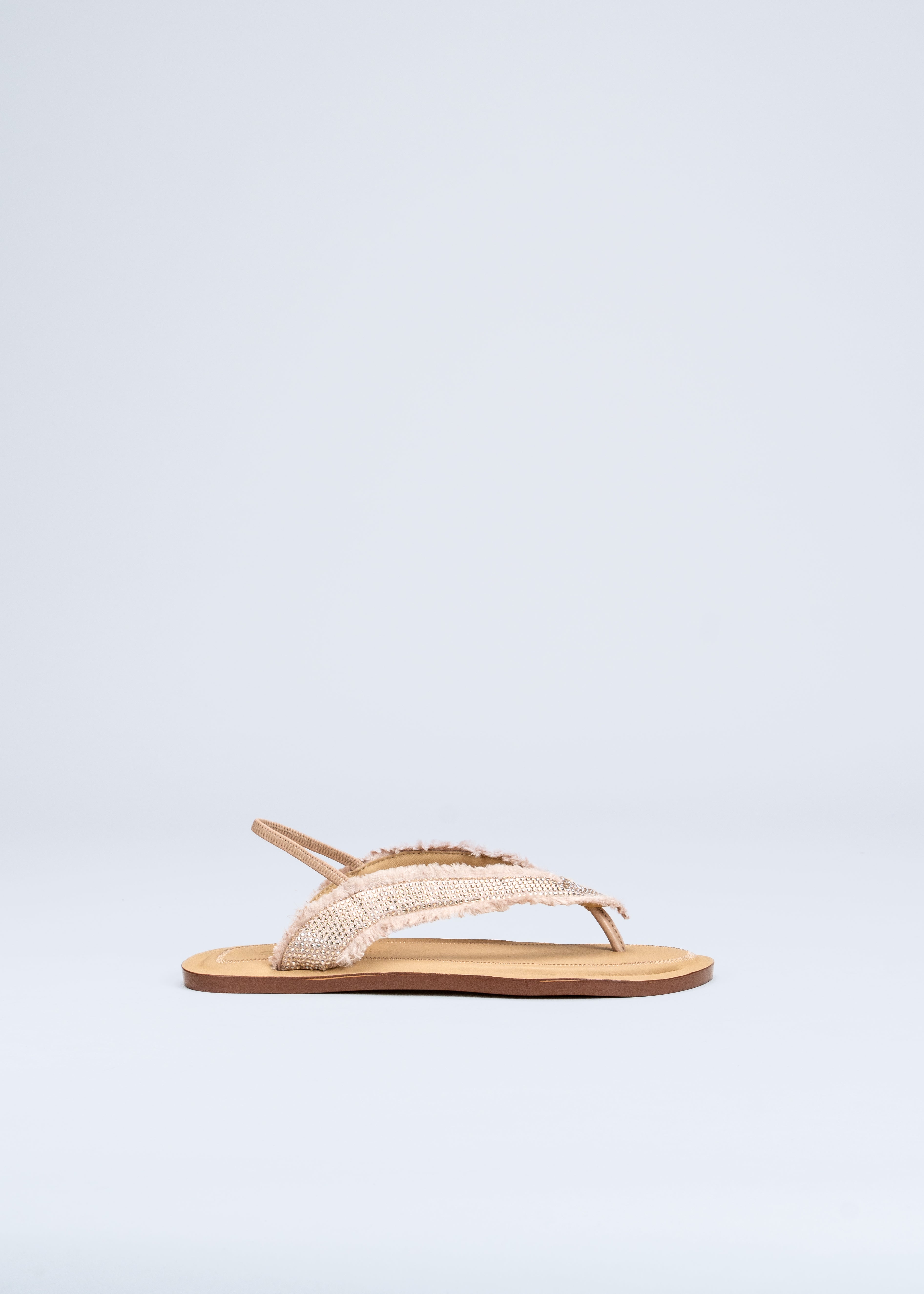 ROXANA - NUDE CRYSTAL SANDALS