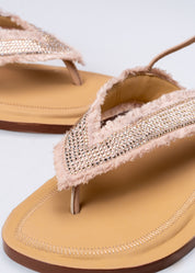 ROXANA - NUDE CRYSTAL SANDALS