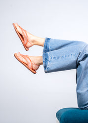 ROXANA - CORAL CRYSTAL SANDALS