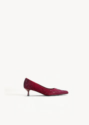 PILAR 2.0 - WINE MICROFIBER CRYSTAL DÈCOLLETÈ