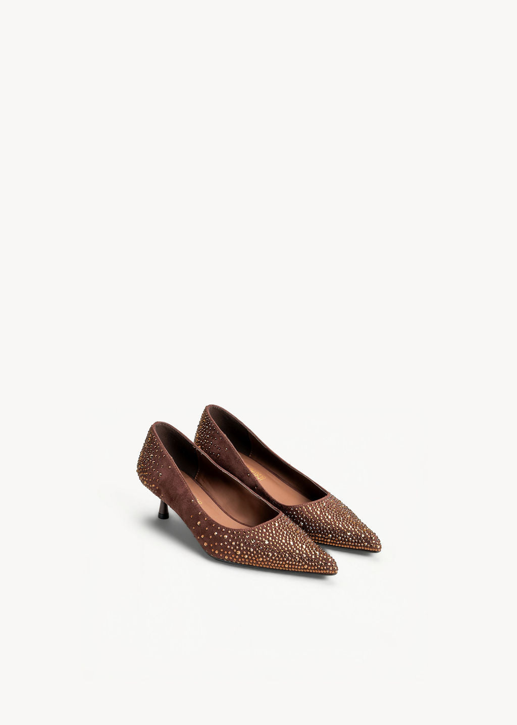 PILAR 2.0 - ESPRESSO MICROFIBER CRYSTAL DÈCOLLETÈ