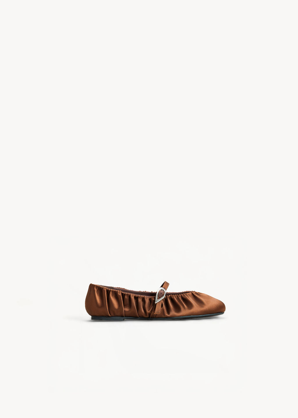 SKY  - ESPRESSO SATIN FLATS
