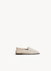 SANDRA - TAUPE SUEDE YATCH LOAFERS