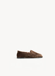 SANDRA - ESPRESSO SUEDE YATCH LOAFERS