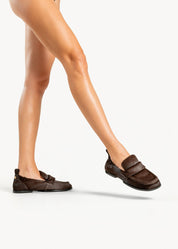 NEWPORT - ESPRESSO PONY LOAFERS