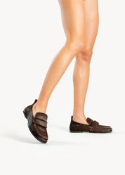 NEWPORT - ESPRESSO PONY LOAFERS