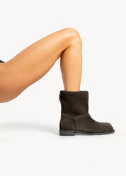 SOLEA  - ARMY SUEDE ANKLE BOOT