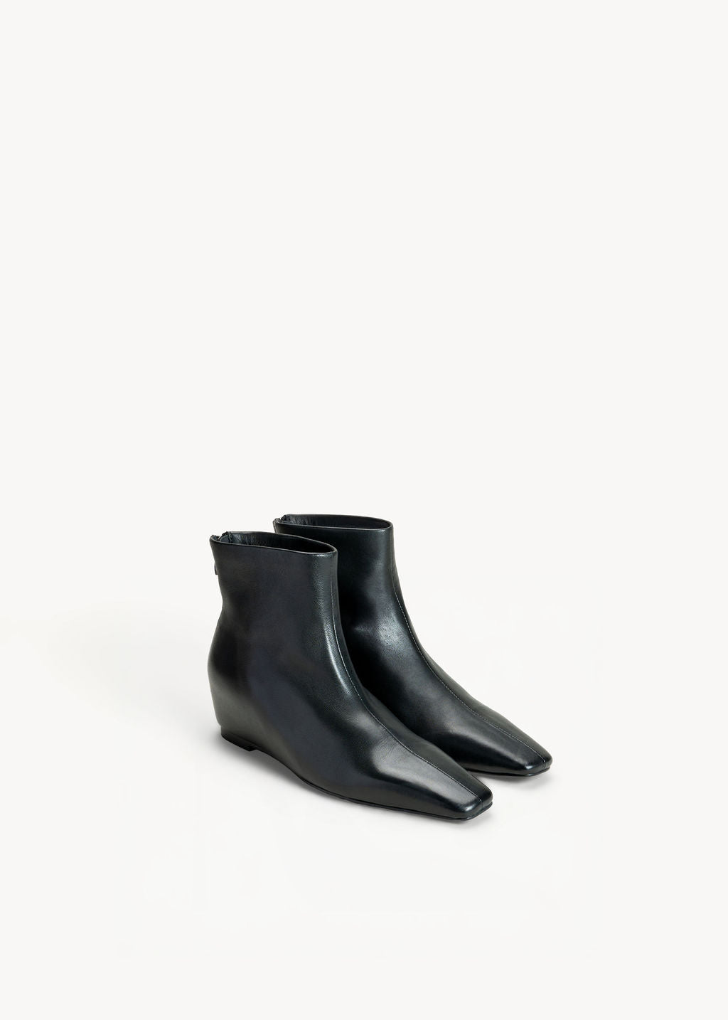 SABRINA  - BLACK INK LEATHER ANKLE BOOT