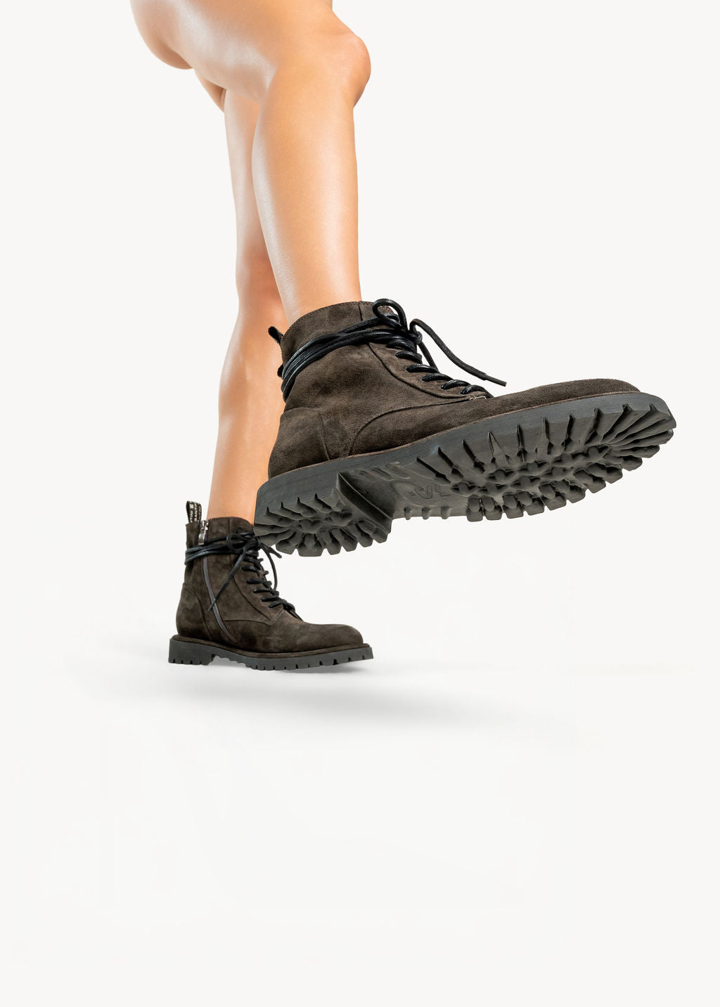 SHANTI  - ARMY SUEDE ANKLE BOOT