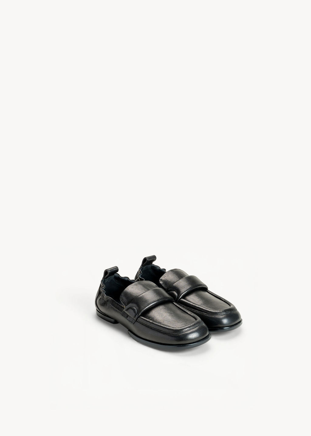 NEWPORT - BLACK INK LEATHER LOAFERS