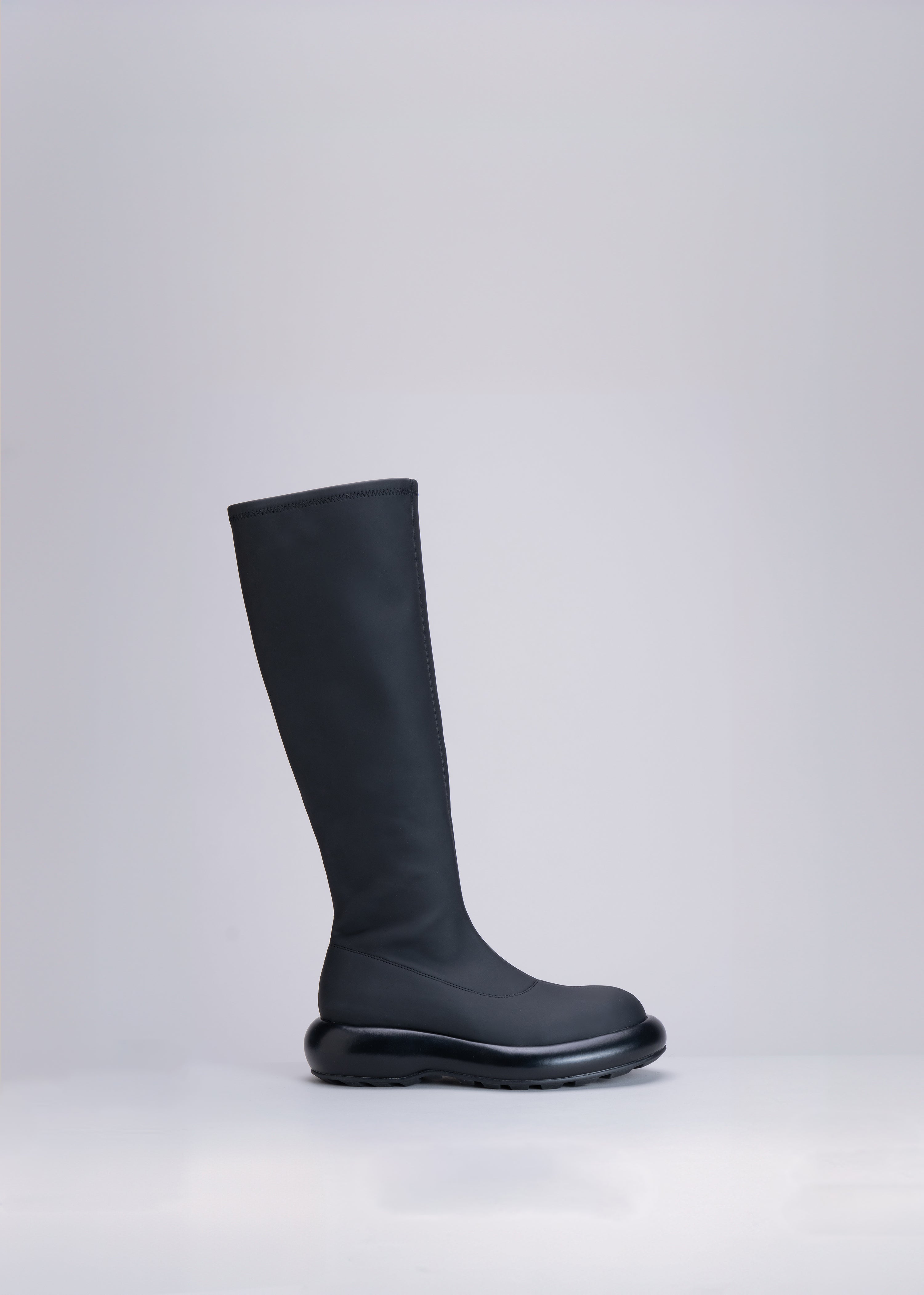 POSY - BLACK RUBBERIZED NEOPRENE STRETCH BOOT