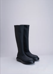POSY - BLACK RUBBERIZED NEOPRENE STRETCH BOOT