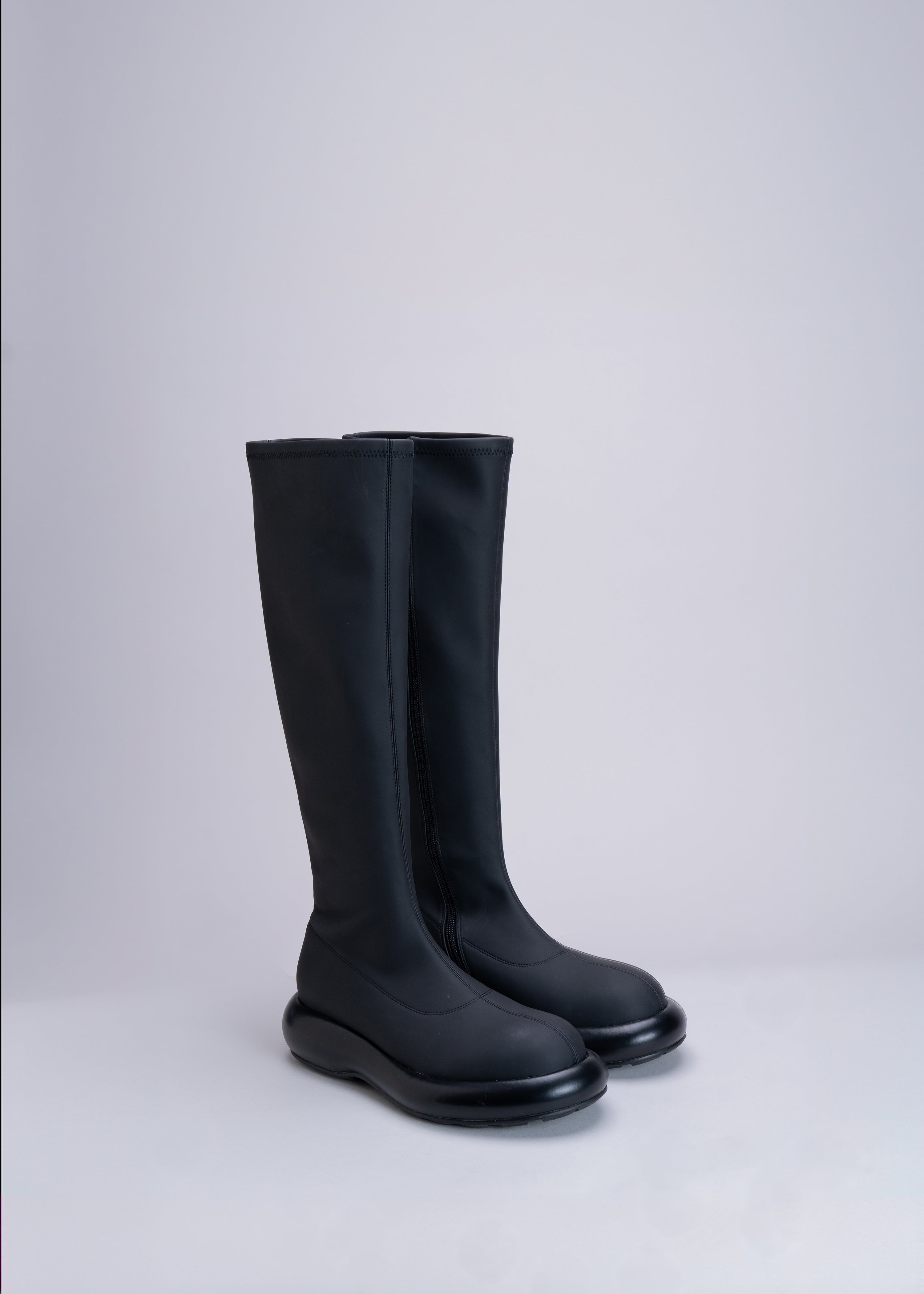 POSY - BLACK RUBBERIZED NEOPRENE STRETCH BOOT