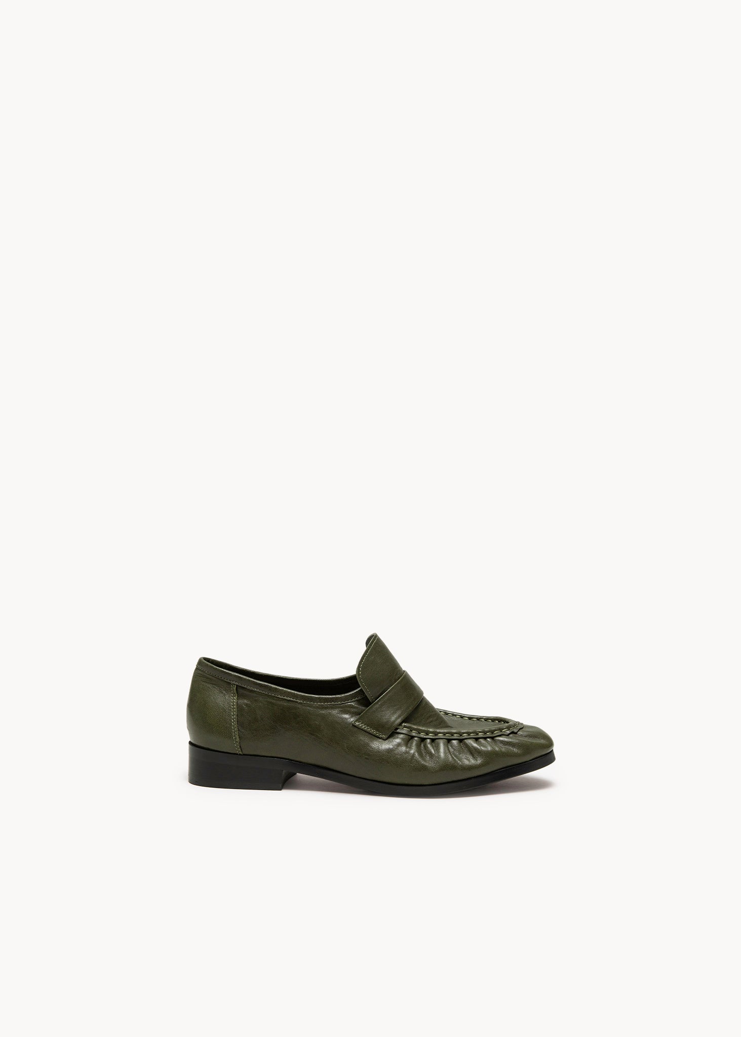 ANGELICA - MOCASSINI IN PELLE STAMPA COCCO EDEN GREEN
