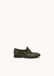 ANGELICA - MOCASSINI IN PELLE STAMPA COCCO EDEN GREEN