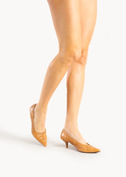 TAMSIN - DÈCOLLETÈ IN PELLE SOFT BRANDY