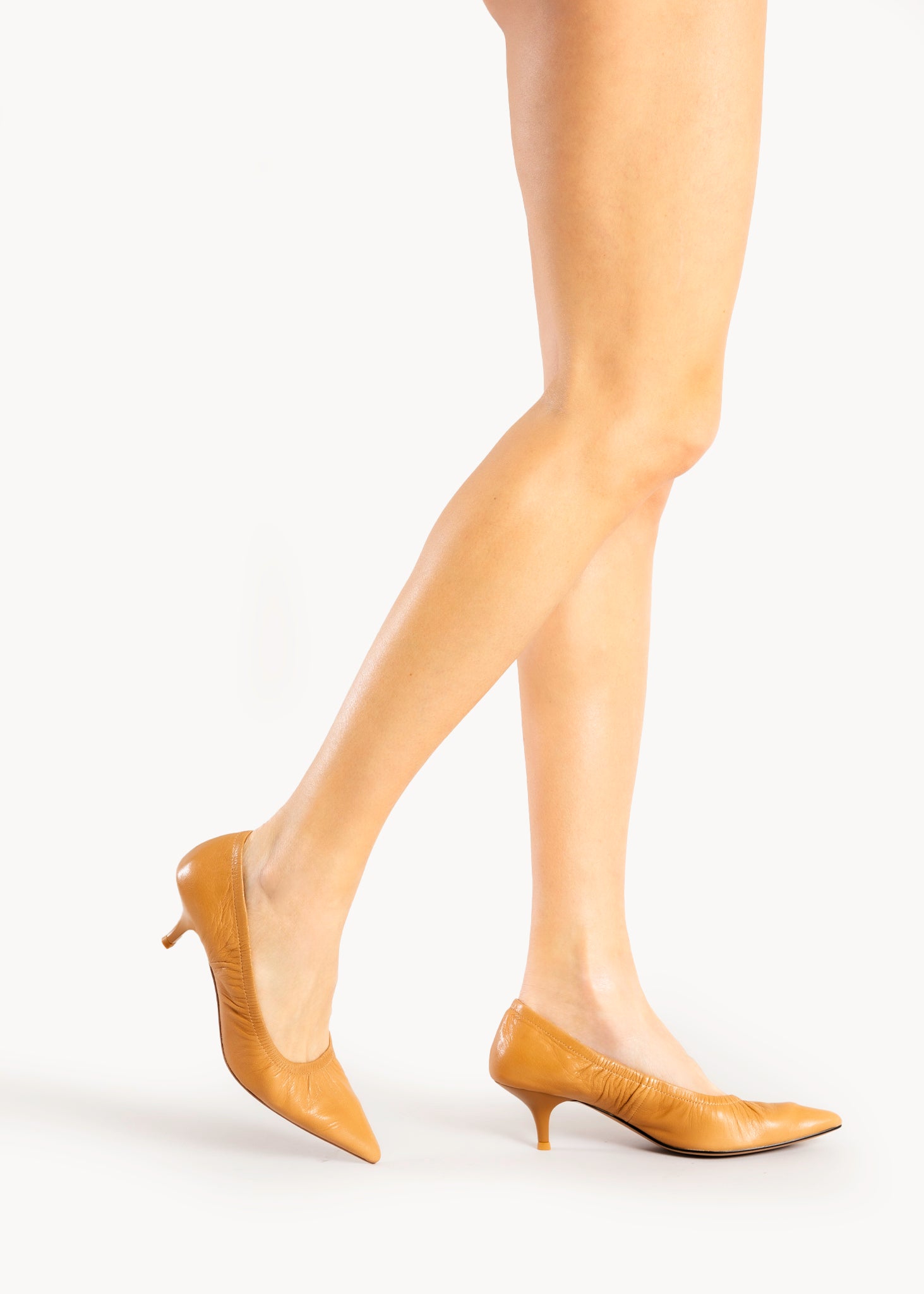 TAMSIN - DÈCOLLETÈ IN PELLE SOFT BRANDY