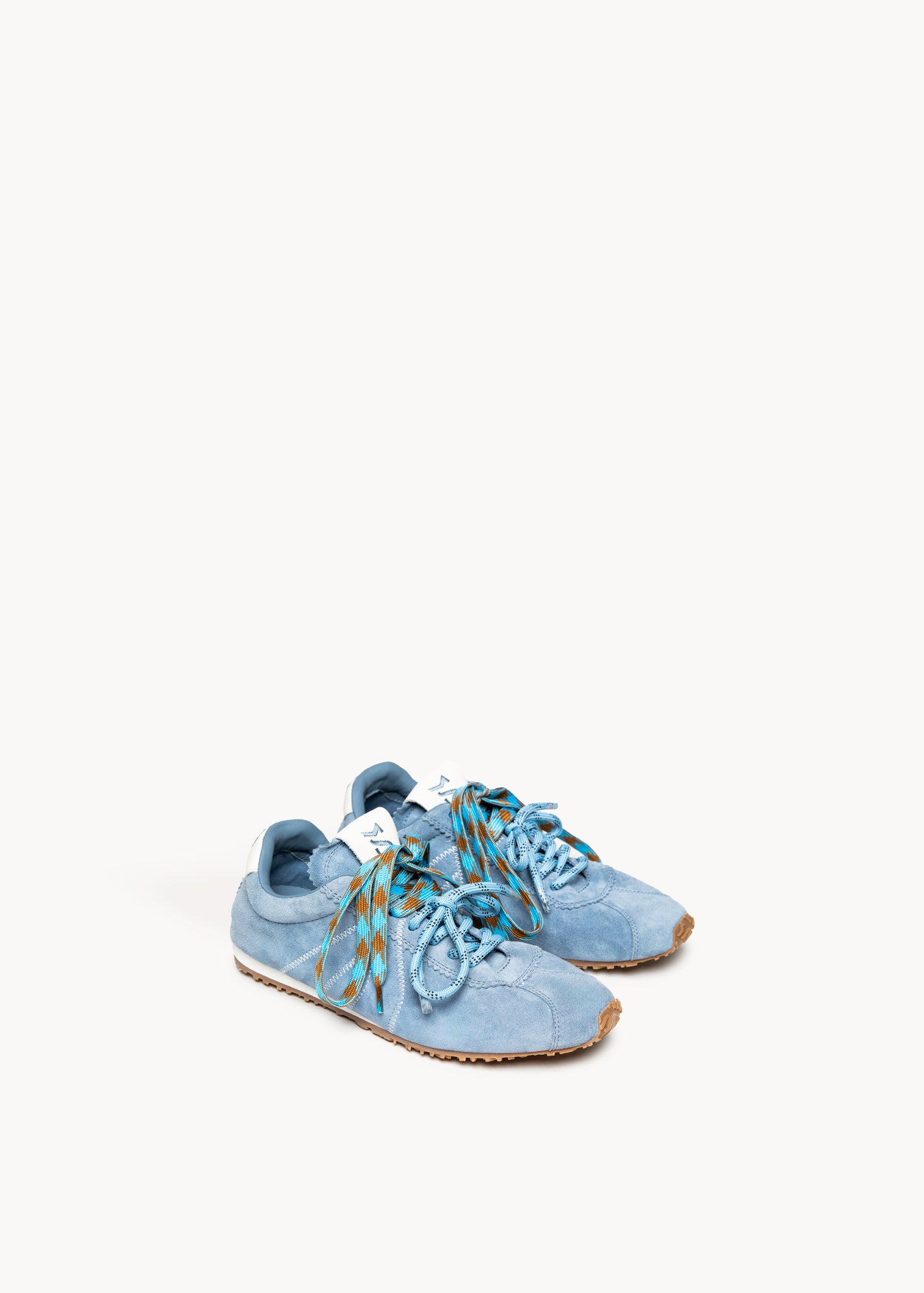 RIANNA - SNEAKERS IN VELOUR INDACO