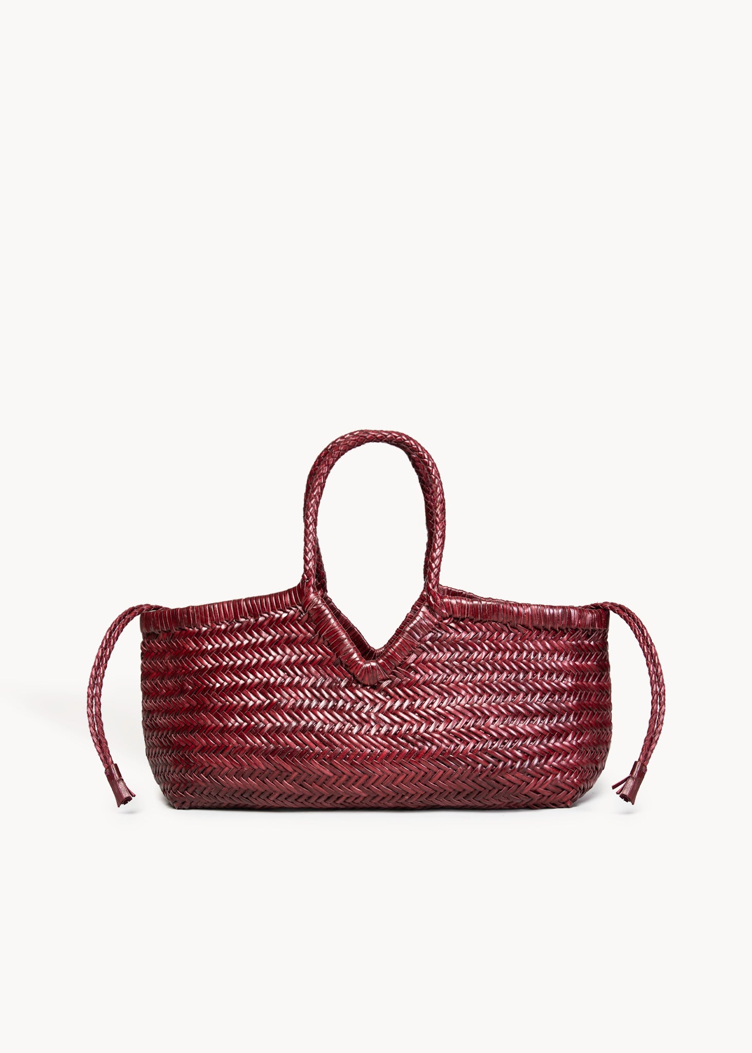 TYDE  - BAROLO SMALL WOVEN LEATHER BAG