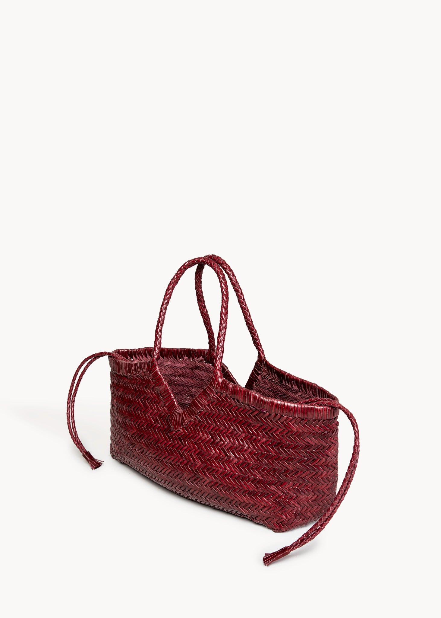 TYDE  - BAROLO SMALL WOVEN LEATHER BAG