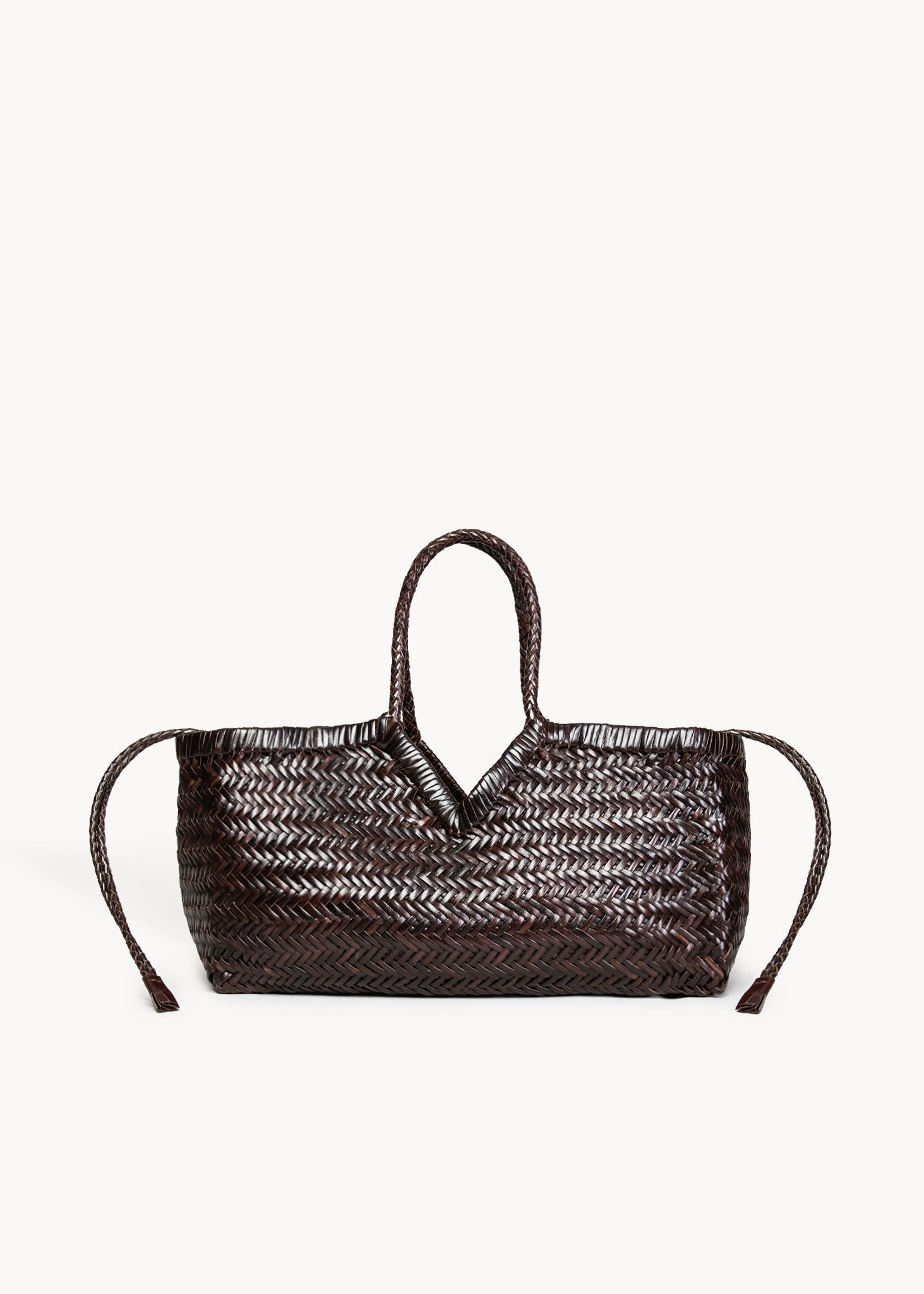 TYDE  - FONDANT SMALL WOVEN LEATHER BAG