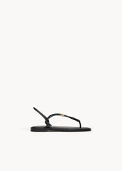 TARA  - BLACK INK LEATHER SANDAL