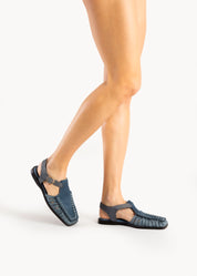 RACHEL  - INDIGO PONY SANDALS