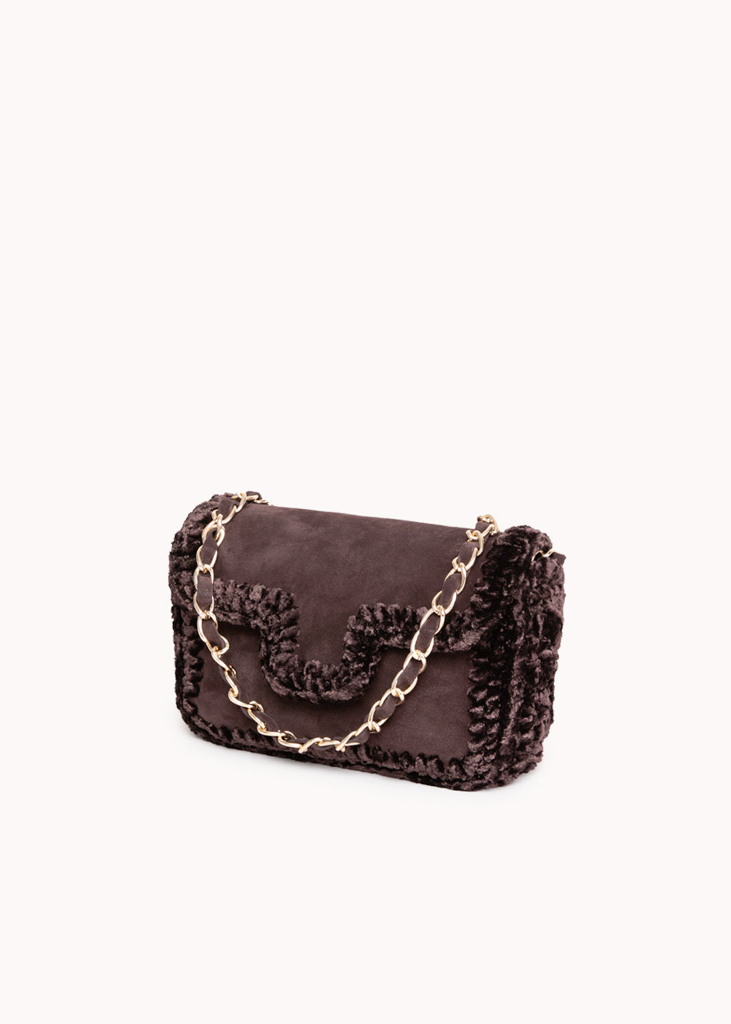 ROOM 979 - BORSA IN SUEDE ESPRESSO