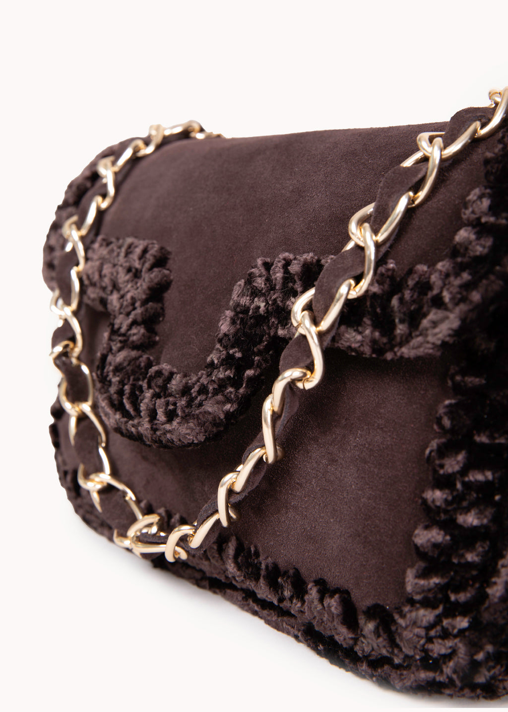 ROOM 979 - BORSA IN SUEDE ESPRESSO