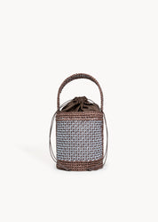 TOSSY - BORSA BUCKET INDACO E FONDENTE