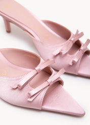 STEPHANIE - MS X SILVIA BERRI - SABOT IN RASO PETALO