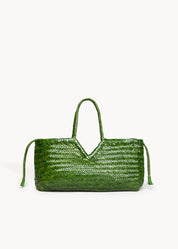 TINSLEY  - JUNGLE BIG WOVEN LEATHER BAG