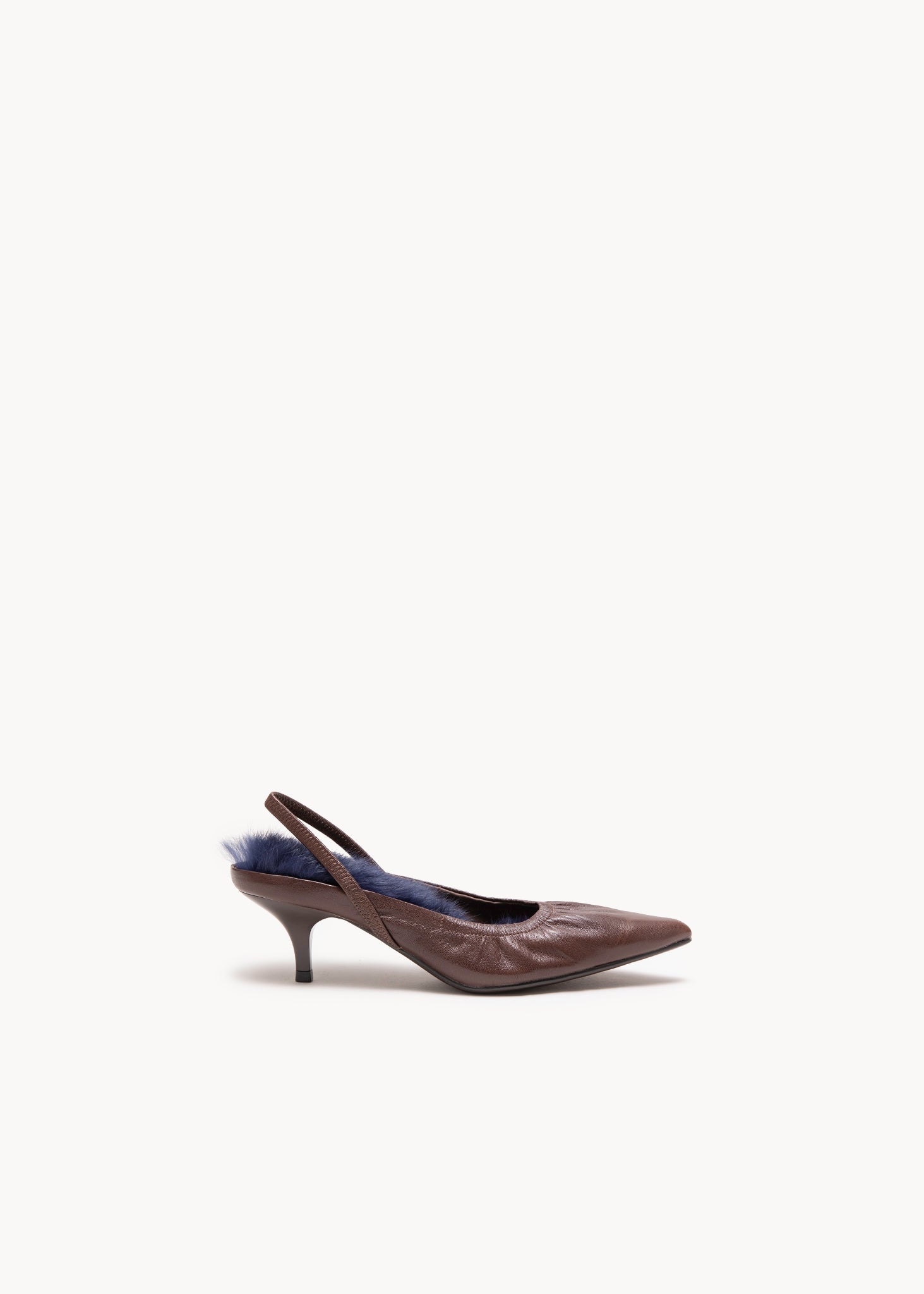 TILLY - SLINGBACK IN PELLE SOFT CACAO 