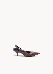TILLY - SLINGBACK IN PELLE SOFT CACAO 
