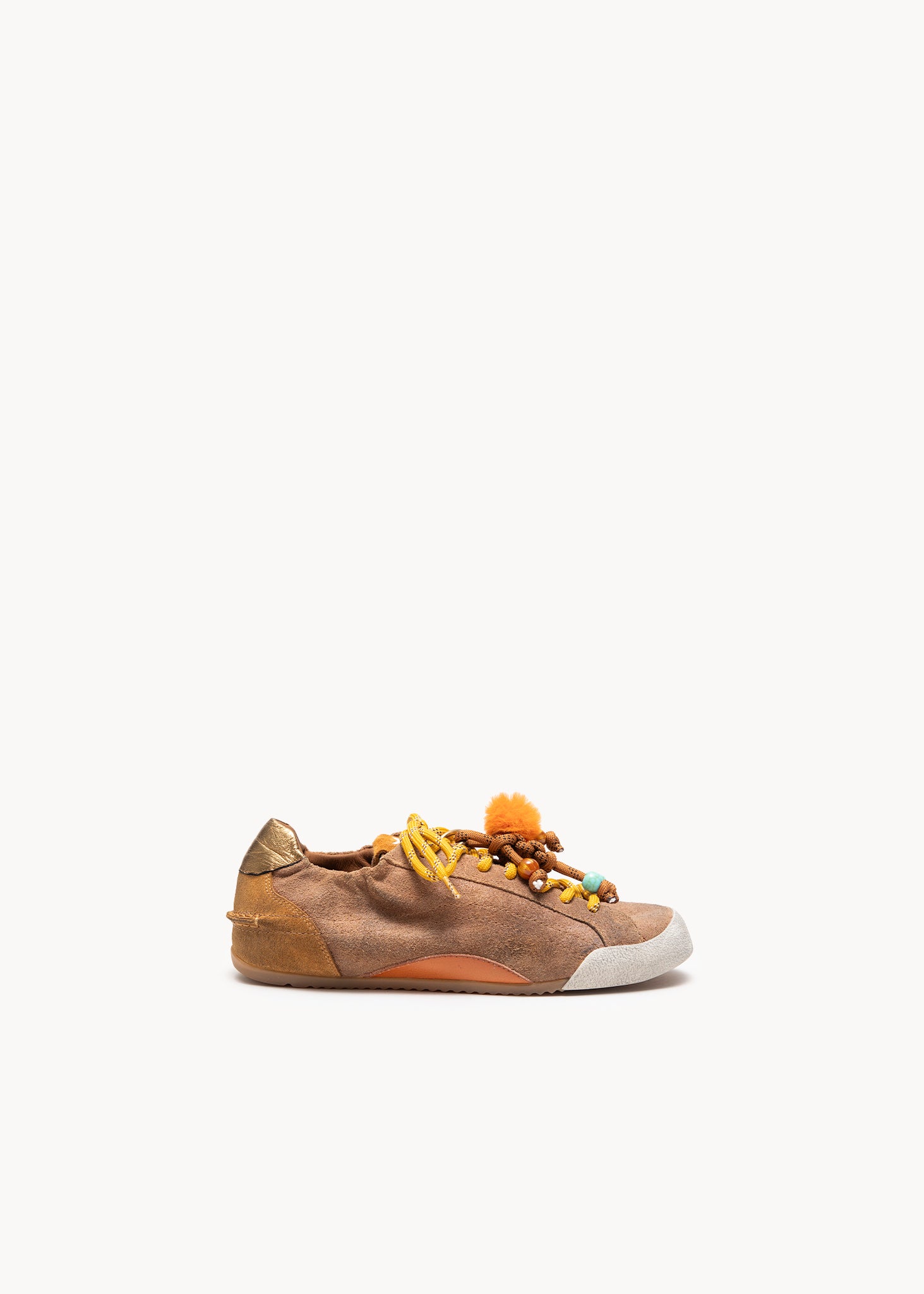 ADRIENNE - SNEAKERS IN SUEDE TOFFEE 