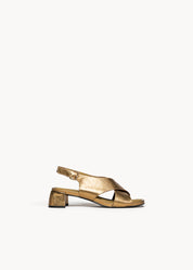 TAISIA - PURE BRONZE SOFT LEATHER SANDALS
