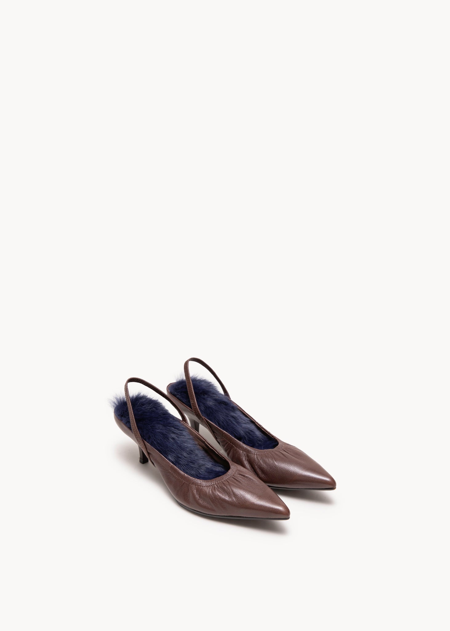 TILLY - SLINGBACK IN PELLE SOFT CACAO 