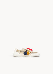 TIA - SNEAKERS CRACKED CHAMPAGNE ORO