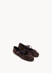 RAGIA 3.0 - BALLERINA IN SUEDE CACAO