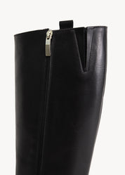 SHASA - STIVALE CAVALLERIZZO NERO IN PELLE 