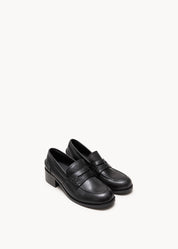 ARLINE - MOCASSINI IN PELLE NERO ONICE