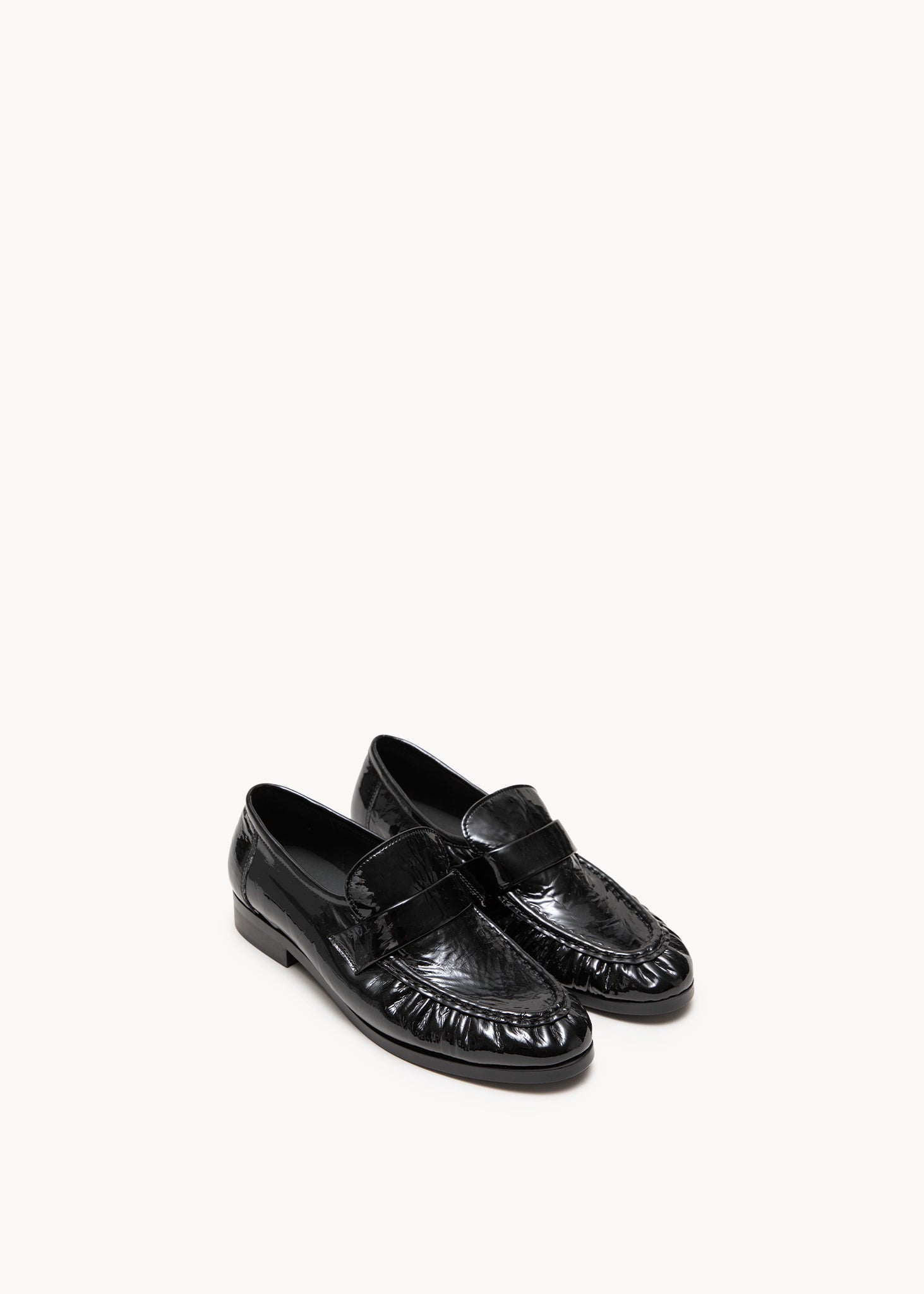 ANGELICA - MOCASSINI IN PELLE NAPLAK NERO ONICE