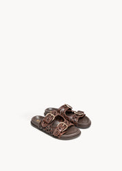 TULLIA - FONDANT WOVEN LEATHER SANDALS