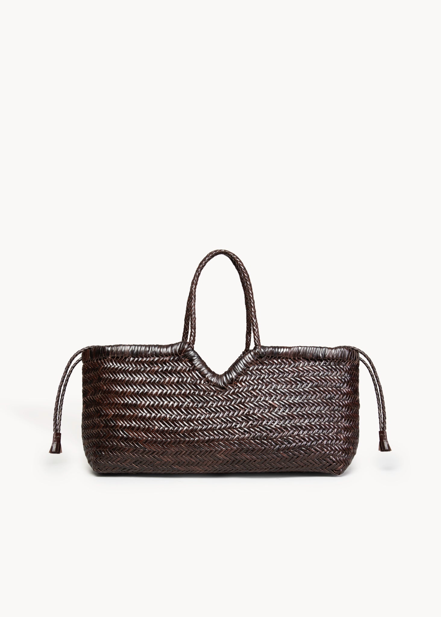 TINSLEY  - FONDANT BIG WOVEN LEATHER BAG