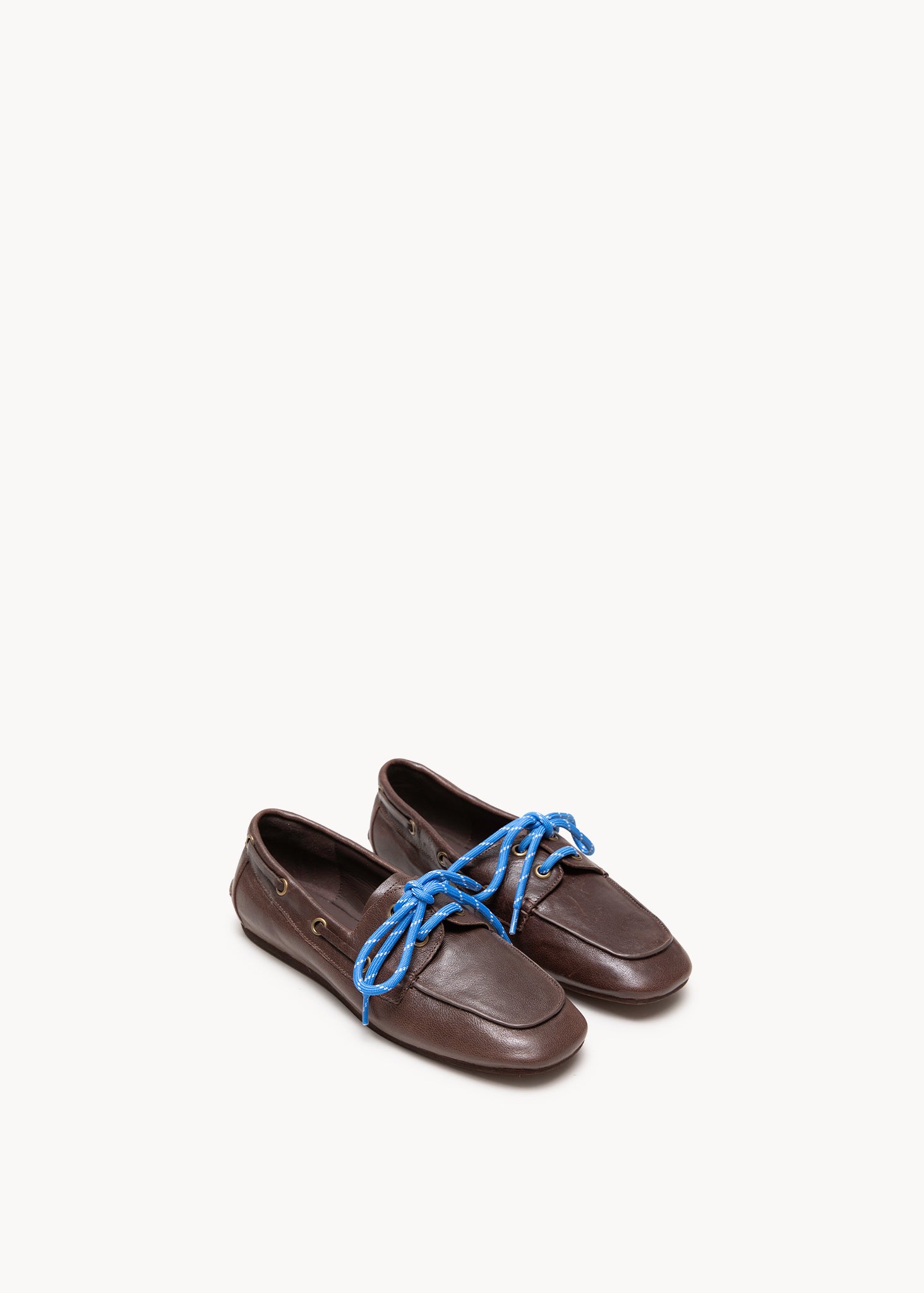 AMANDA - MOCASSINI STILE NAUTICO IN PELLE CACAO