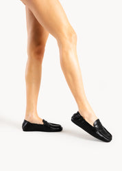 TEAGAN - MOCASSINO ARRICCIATO NERO INCHIOSTRO