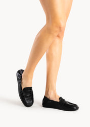 TEAGAN - MOCASSINO ARRICCIATO NERO INCHIOSTRO