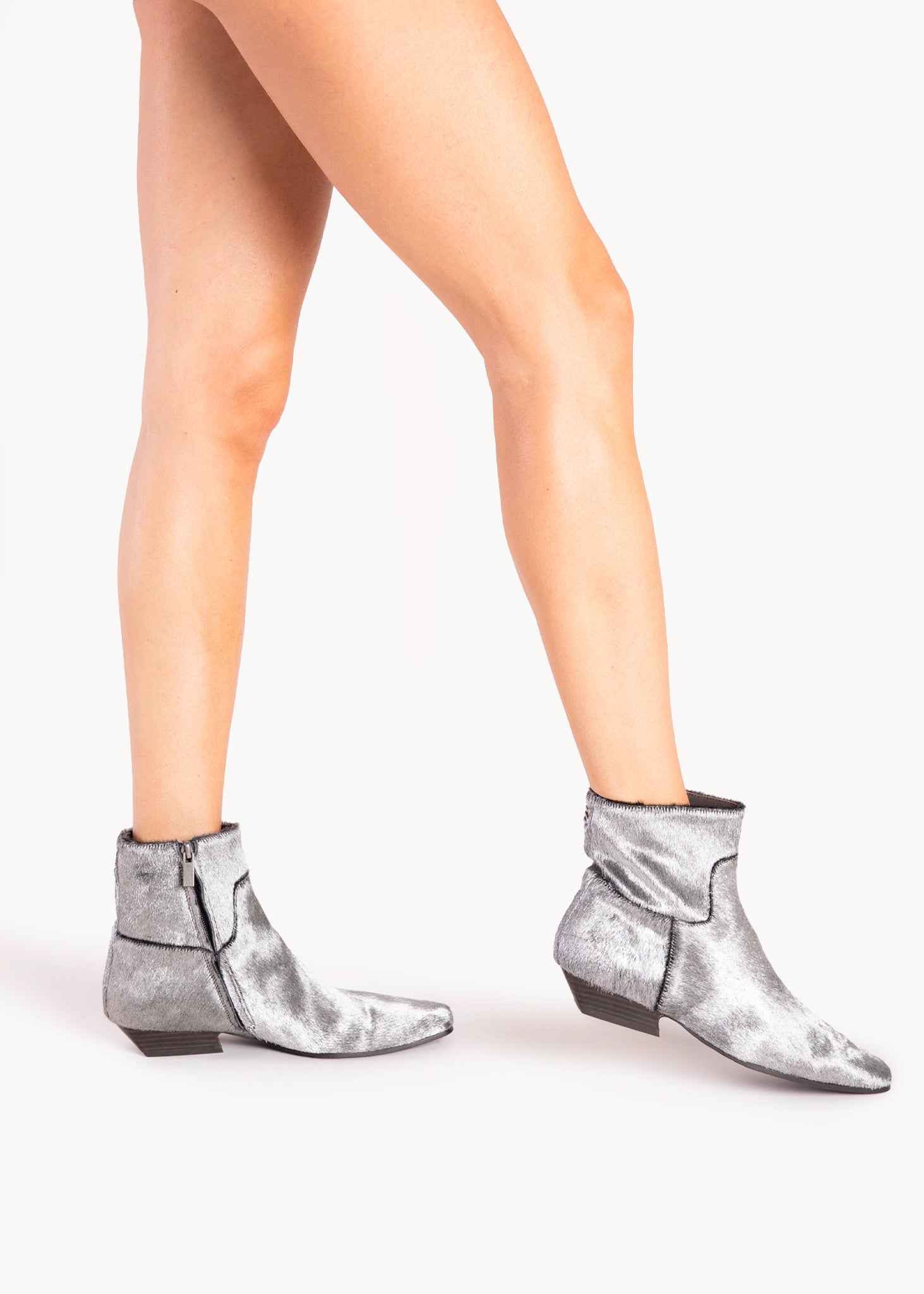 ASTRID - STIVALETTO IN CAVALLINO STEEL