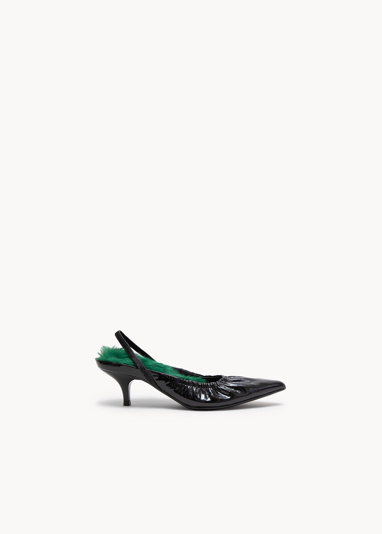 TILLY 2.0- SLINGBACK IN NAPLAK NERO ONICE