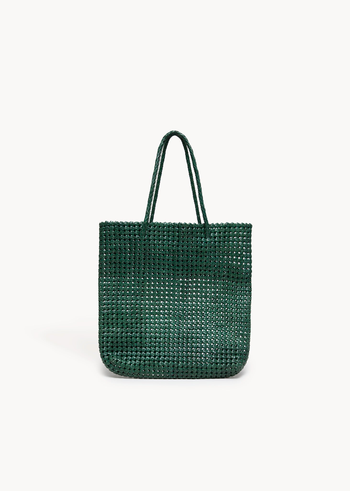 LIMITED 003  - EMERALD WOVEN LEATHER BAG